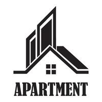 modelo de design de vetor de logotipo de ícone de apartamento