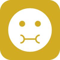 Ícone de vetor emoji doente