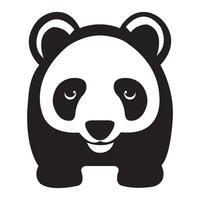 modelo de design de vetor de logotipo de ícone panda