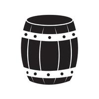 modelo de design de vetor de logotipo de ícone de barril