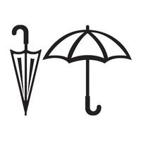 modelo de design de vetor de logotipo de ícone de guarda-chuva