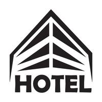 modelo de design de vetor de logotipo de ícone de hotel