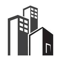 modelo de design de vetor de logotipo de ícone de apartamento