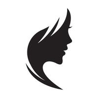 fêmea face ícone logotipo vetor Projeto modelo