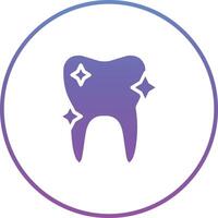 ícone de vetor de dente limpo