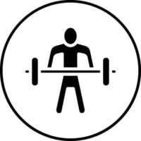 ícone de vetor de levantamento de peso