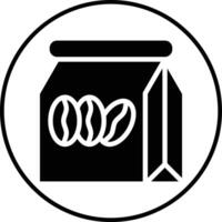 ícone de vetor de saco de café