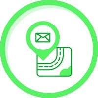 o email verde misturar ícone vetor