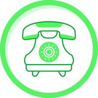 Telefone verde misturar ícone vetor