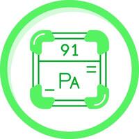 protactínio verde misturar ícone vetor