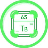 térbio verde misturar ícone vetor