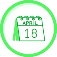 18º do abril verde misturar ícone vetor