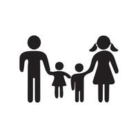 vetor ilustração do uma família ícone