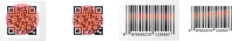 ícone de vetor de código qr. eps10