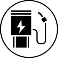 elétrico carro estação vetor ícone