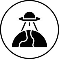 UFO terra vetor ícone