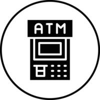 ícone de vetor atm