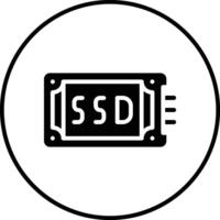 ícone do vetor ssd