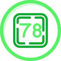 setenta oito verde misturar ícone vetor