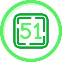 cinquenta 1 verde misturar ícone vetor