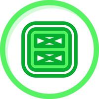 disposição verde misturar ícone vetor