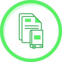 ebook verde misturar ícone vetor