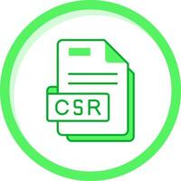 csr verde misturar ícone vetor