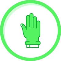 mão verde misturar ícone vetor