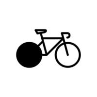 bicicleta ícone símbolo vetor modelo