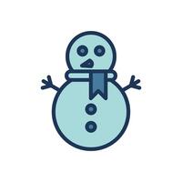 boneco de neve ícone símbolo vetor modelo