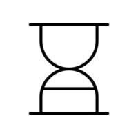 ampulheta ícone símbolo vetor modelo