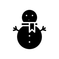 boneco de neve ícone símbolo vetor modelo