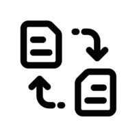 transferir Arquivo ícone. vetor linha ícone para seu local na rede Internet, móvel, apresentação, e logotipo Projeto.