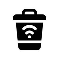 Lixo ícone. vetor glifo ícone para seu local na rede Internet, móvel, apresentação, e logotipo Projeto.