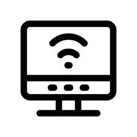 monitor ícone. vetor linha ícone para seu local na rede Internet, móvel, apresentação, e logotipo Projeto.