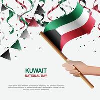 fundo do dia nacional do kuwait. vetor