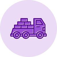 logística Entrega caminhão vecto ícone vetor
