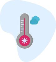 temperatura quente vecto ícone vetor