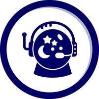 astronauta capacete vecto ícone vetor