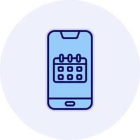 Smartphone calendário vecto ícone vetor