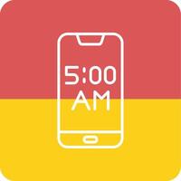 Smartphone alarme vecto ícone vetor