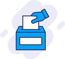 votação linha preenchidas Backgroud ícone vetor