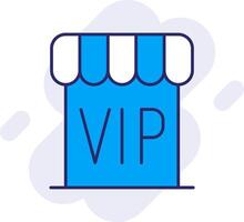 vip linha preenchidas Backgroud ícone vetor