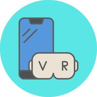 virtual realidade vecto ícone vetor