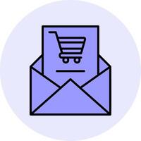 compras o email vecto ícone vetor