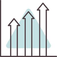 tendência linha forma cores ícone vetor