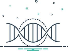 ícone de mistura para DNA vetor