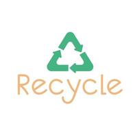 ícone do símbolo de reciclagem vetor