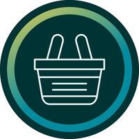 compras cesta vecto ícone vetor