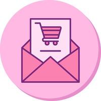 compras o email vecto ícone vetor